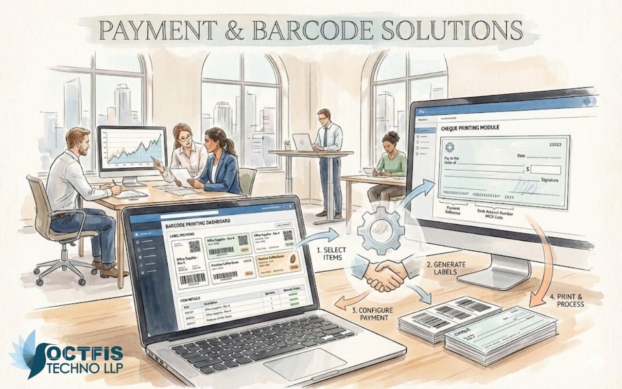Simplifying Payments and Inventory with Zoho’s Barcode & Cheque Printing Modules